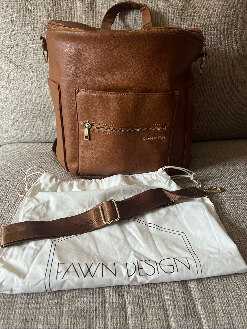 Fawn Design The Original Diaper Bag- Brown